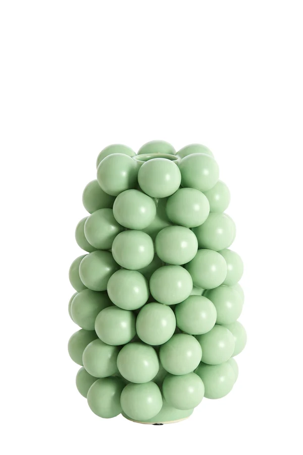 Vase deco 16x24 cm BOYANG ceramics matt mint green