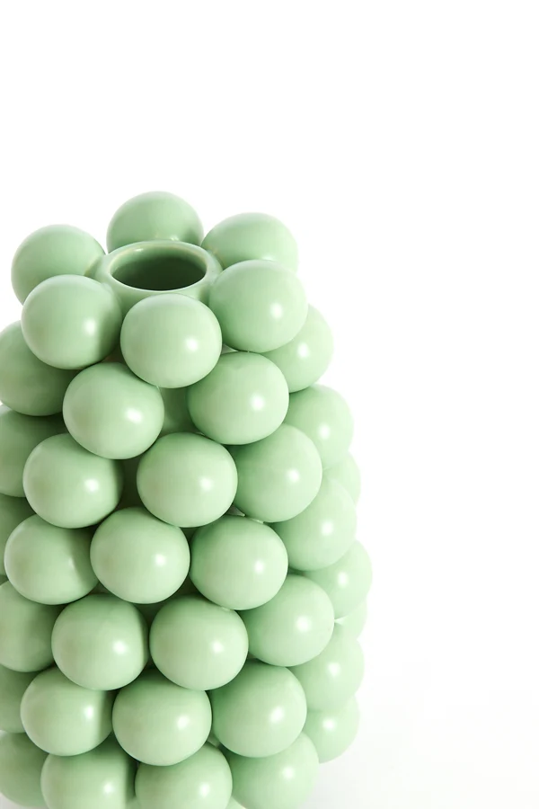 Vase deco 16x24 cm BOYANG ceramics matt mint green