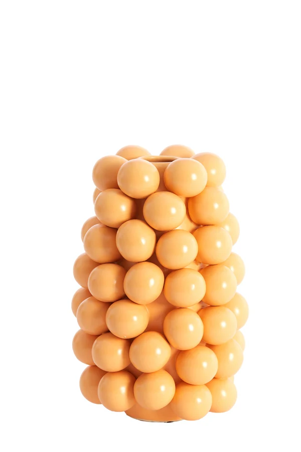 Vase deco 16x24 cm BOYANG ceramics matt light orange