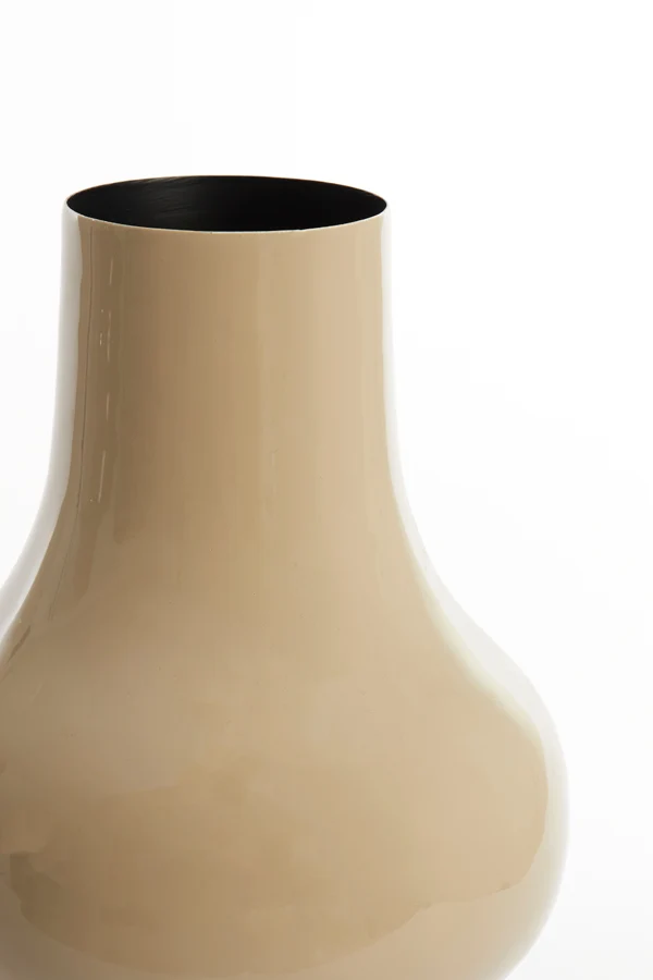 Vase deco 22x40 cm SINDO shiny taupe