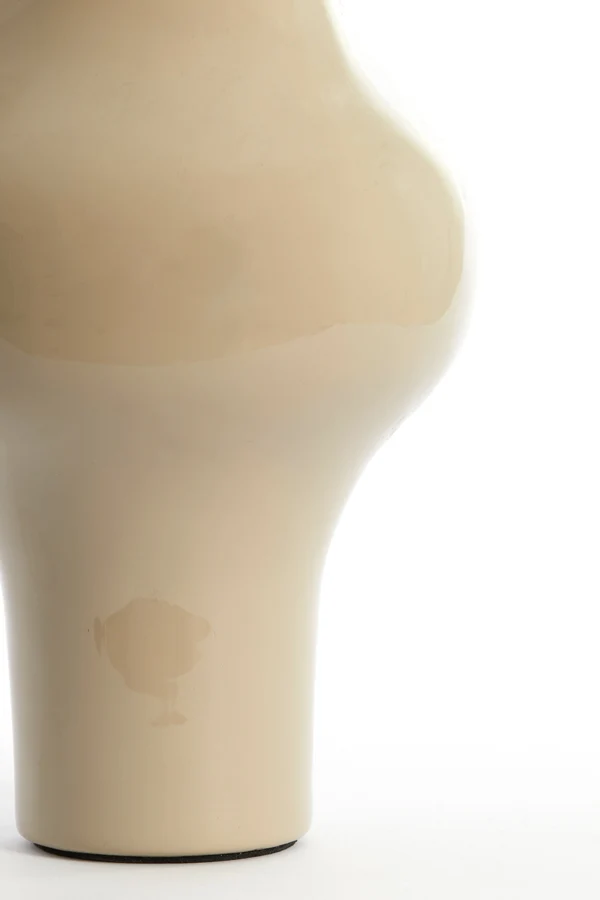 Vase deco 22x40 cm SINDO shiny taupe