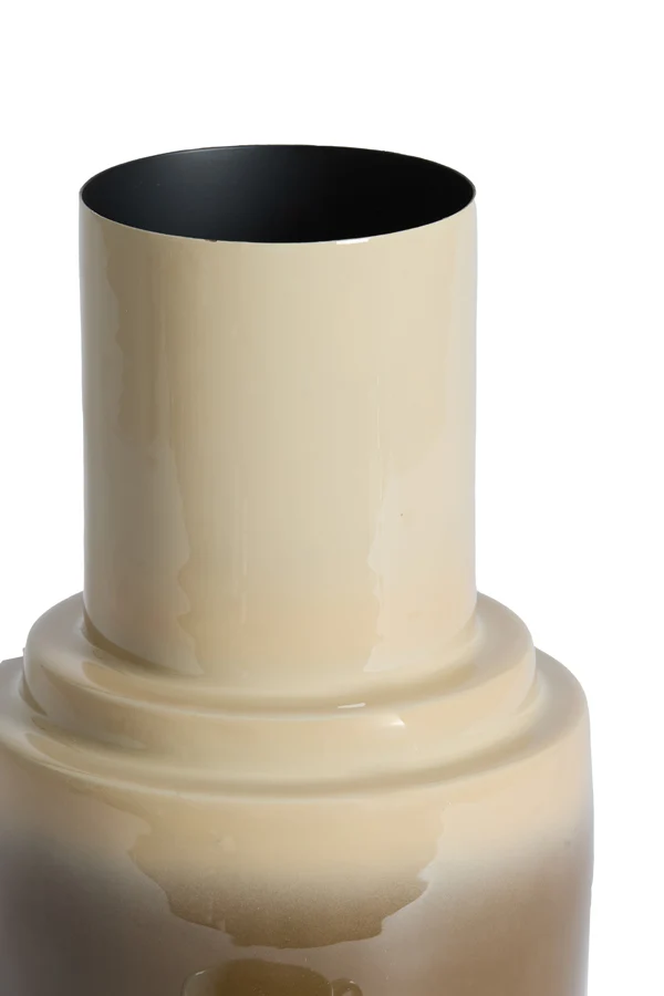 Vase deco 22x33,5 cm CARIMA taupe+dark brown