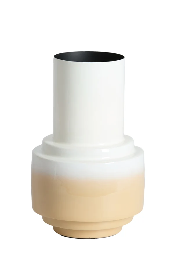 Vase deco 22x33,5 cm CARIMA cream+beige