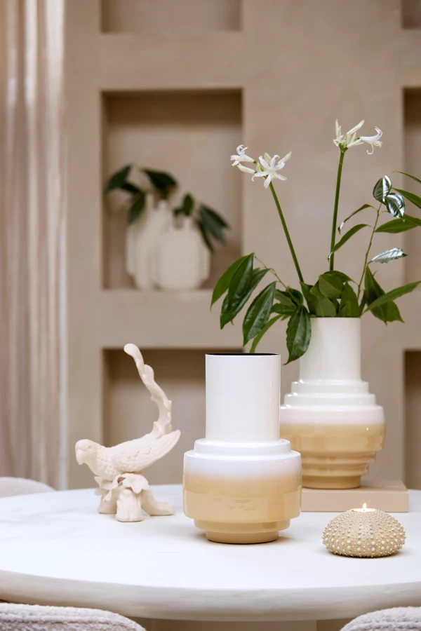 Vase deco 22x33,5 cm CARIMA cream+beige