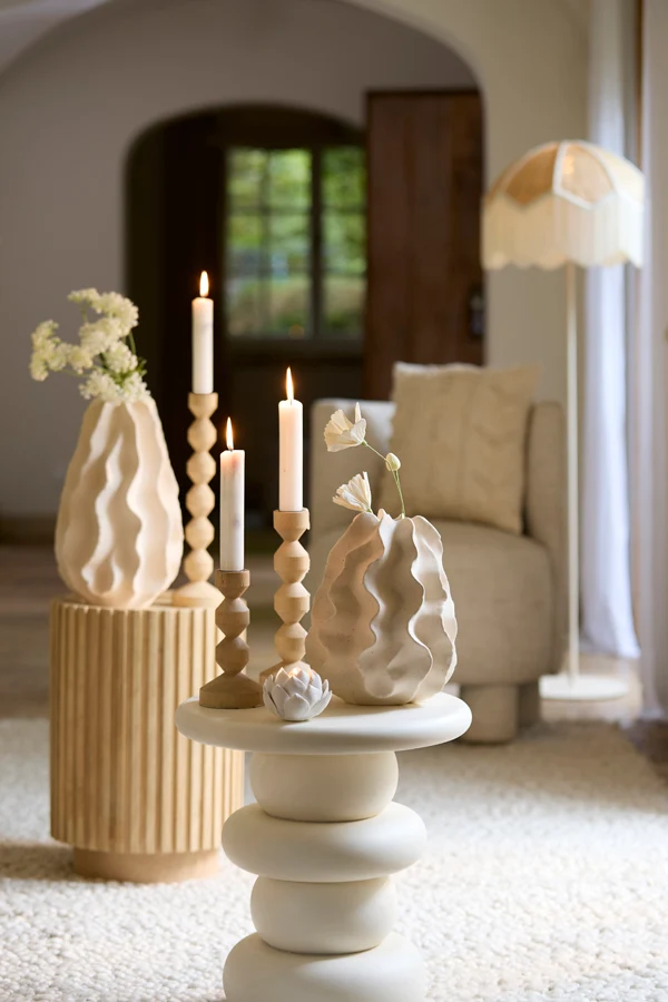 Vase deco 22x26 cm NELANI ceramics matt cream