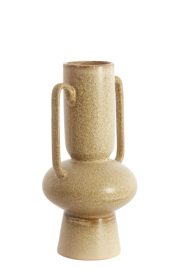 Vase deco 20x40 cm OTARU ceramics olive green