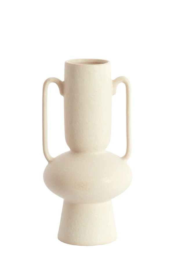 Vase deco 20x40 cm OTARU ceramics cream