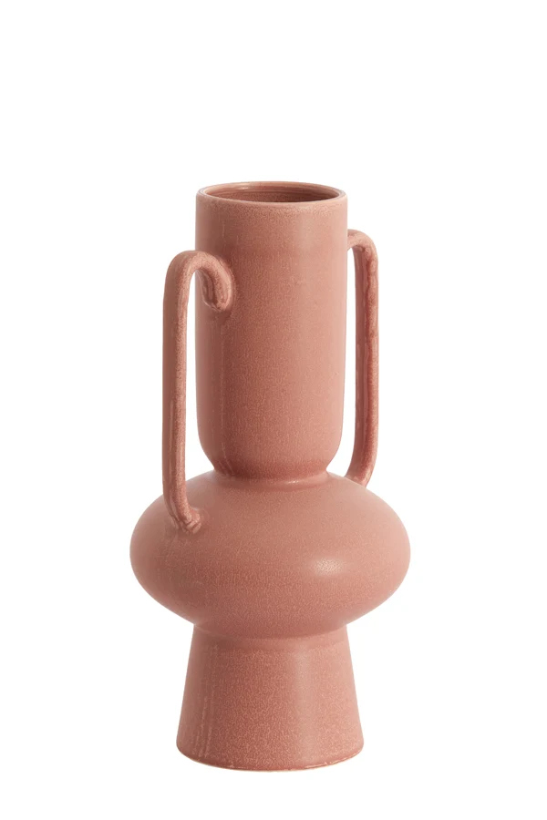 Vase deco 20x40 cm OTARU ceramics coral-red