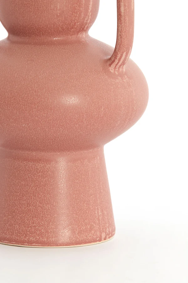 Vase deco 20x40 cm OTARU ceramics coral-red
