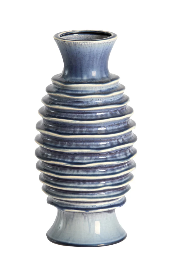 Vase deco 20x40,5 cm PREDOSA ceramics blue