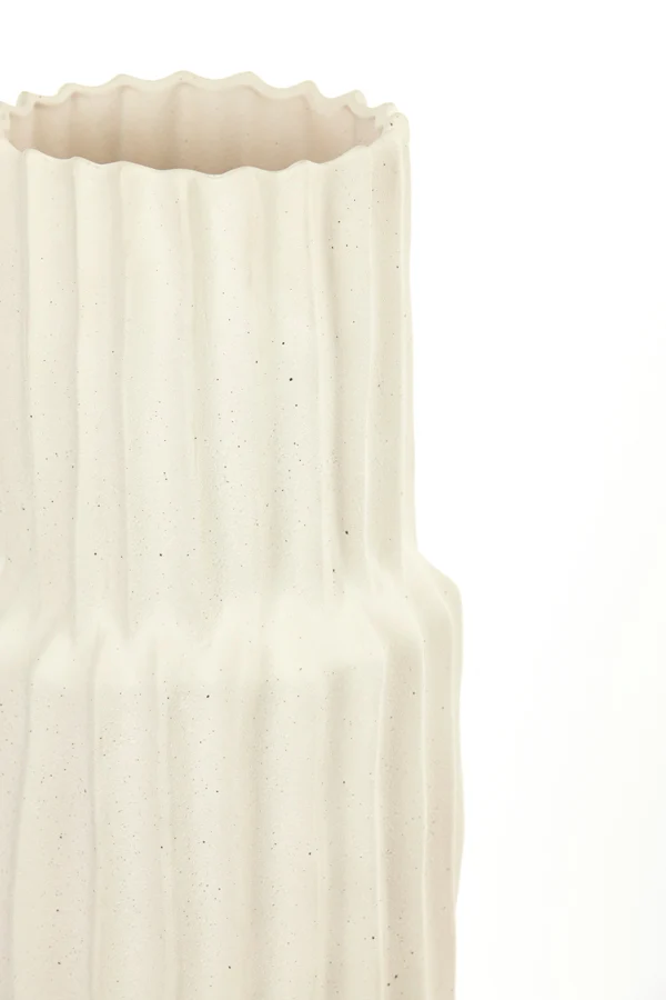 Vase deco 20,5x72,5 cm LONGA ceramics cream