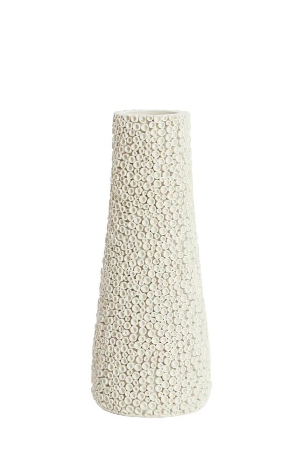 Vase deco 20,5x49 cm OLVERA cream