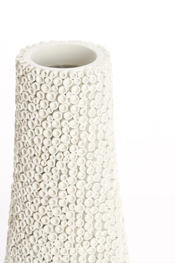 Vase deco 20,5x49 cm OLVERA cream