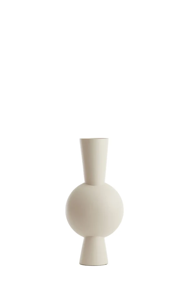 Vase deco 26x19x54 cm KAVANDU cream