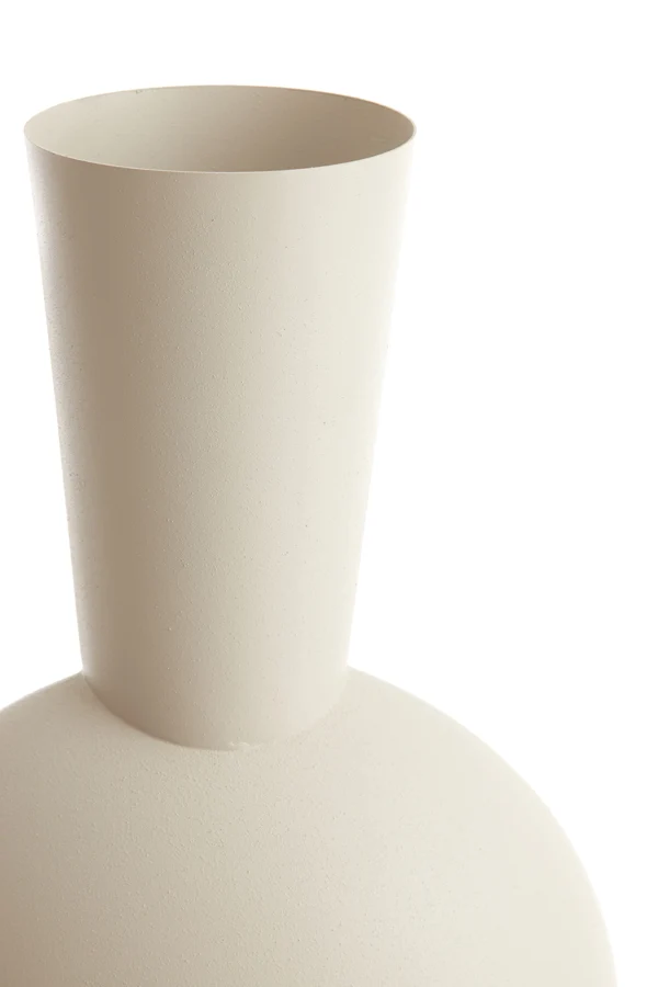 Vase deco 26x19x54 cm KAVANDU cream