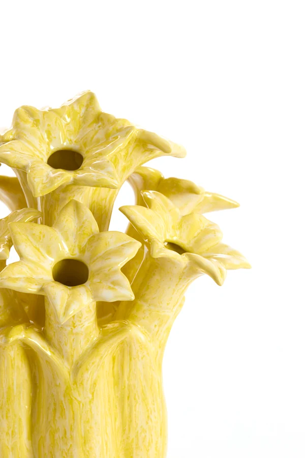 Vase deco 26,5x28 cm SAMPAGA ceramics yellow