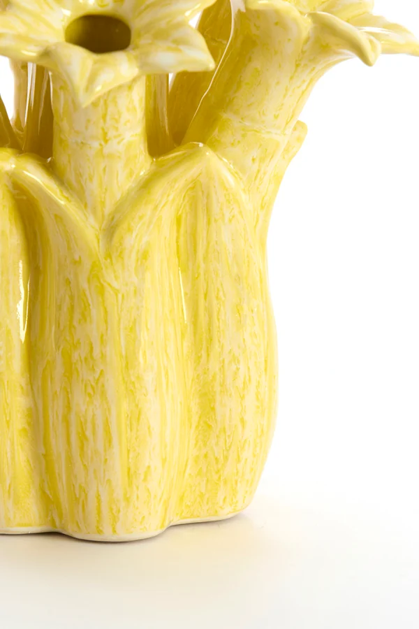 Vase deco 26,5x28 cm SAMPAGA ceramics yellow