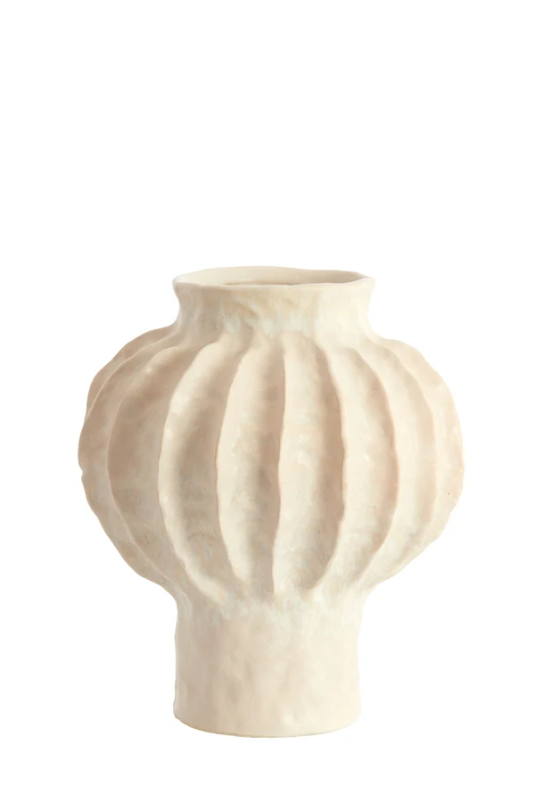 Vase deco 24x28,5 cm HAKONE ceramics cream