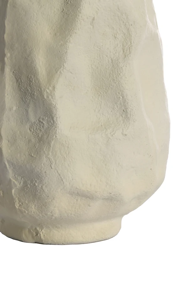 Vase deco 24x22x41 cm HOLBOX cream