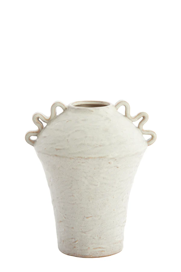 Vase deco 24x20,5x28 cm VOLCA ceramics cream