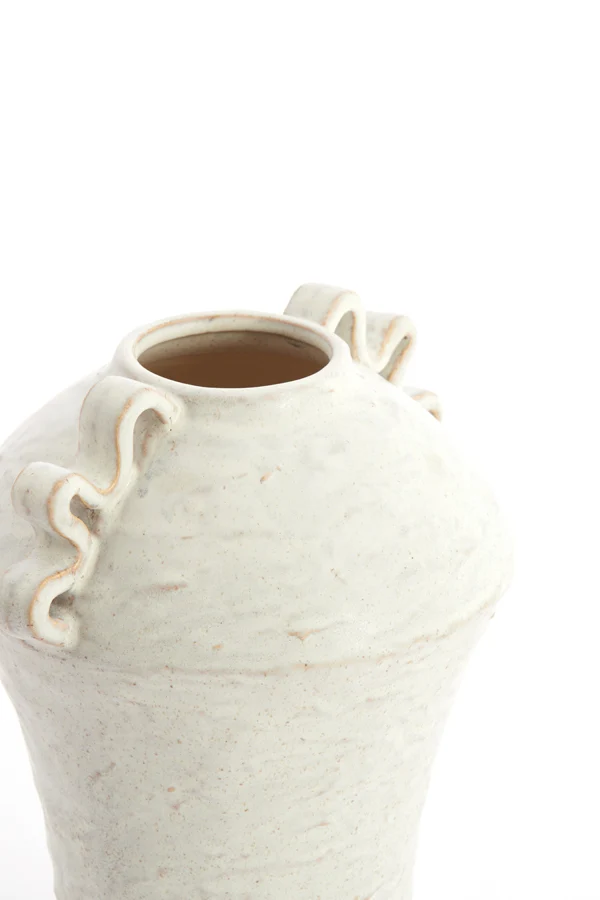 Vase deco 24x20,5x28 cm VOLCA ceramics cream