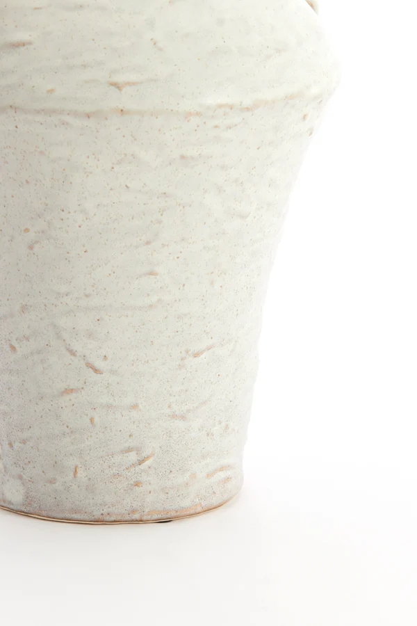 Vase deco 24x20,5x28 cm VOLCA ceramics cream