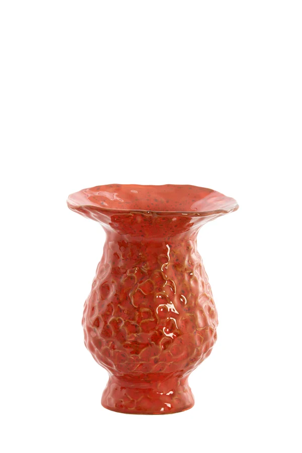 Vase deco 18x22,5 cm MUNNAR ceramics orange