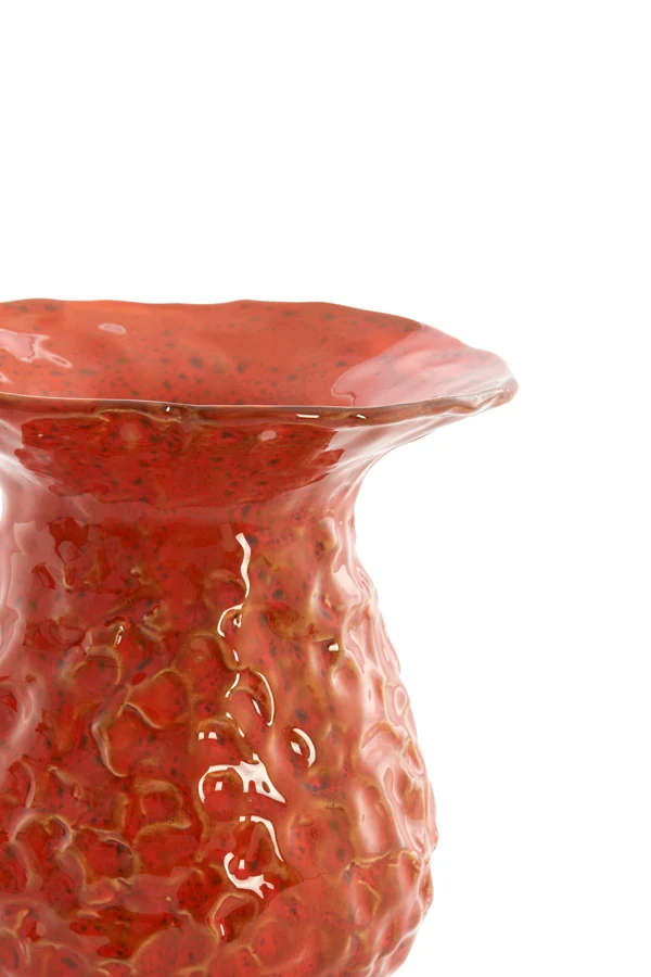 Vase deco 18x22,5 cm MUNNAR ceramics orange