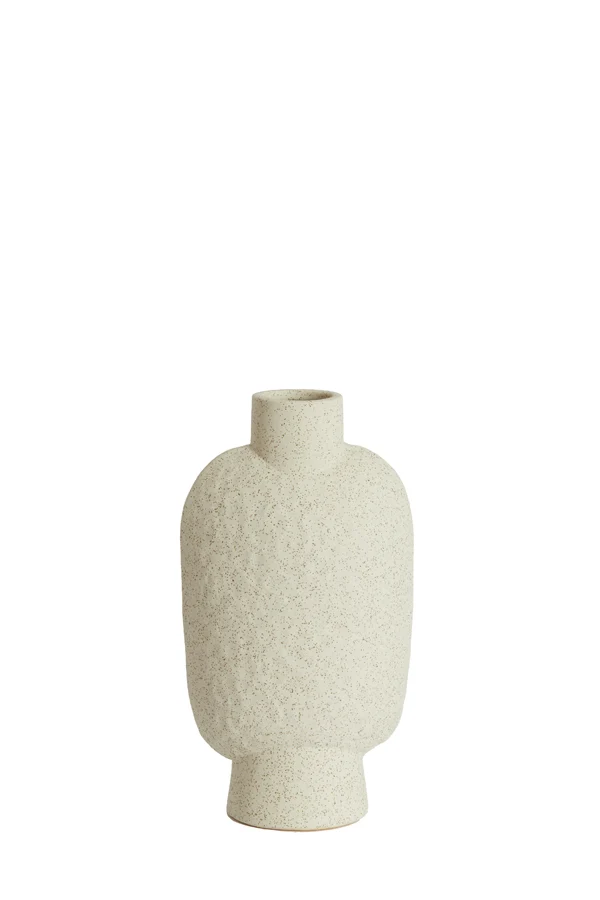 Vase deco 15,5x10x28,5 cm NAMTU ceramics matt cream