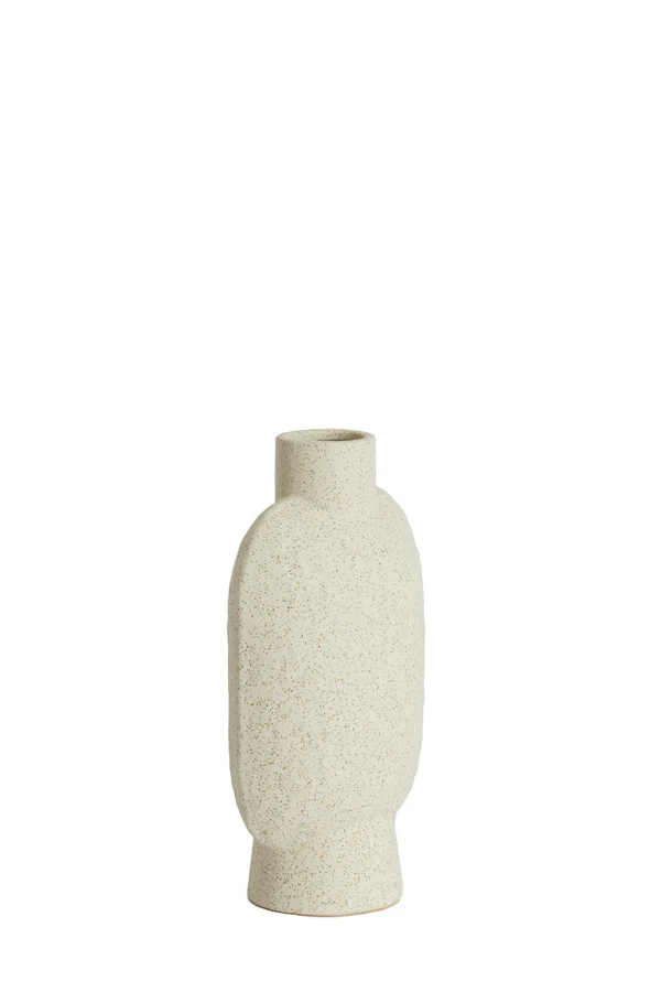 Vase deco 15,5x10x28,5 cm NAMTU ceramics matt cream