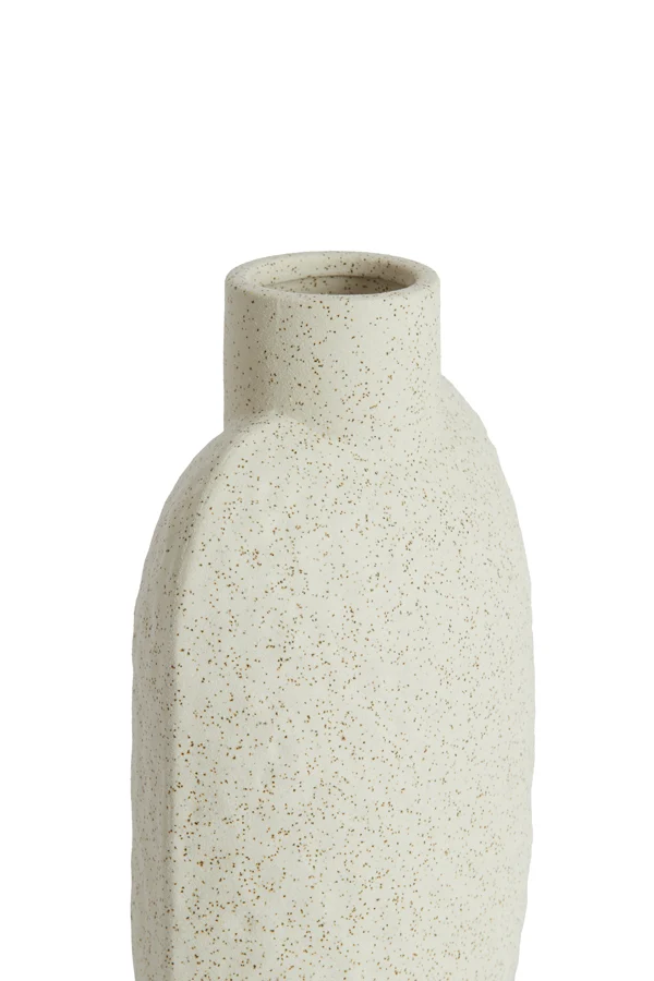 Vase deco 15,5x10x28,5 cm NAMTU ceramics matt cream