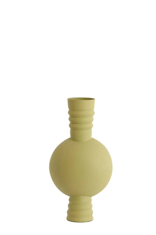 Vase deco 14x40 cm KAVANSI matt olive green