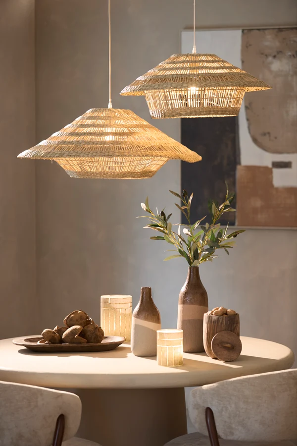 Vase deco 14x36,5 cm ZUBIRI ceramics brown+beige+taupe