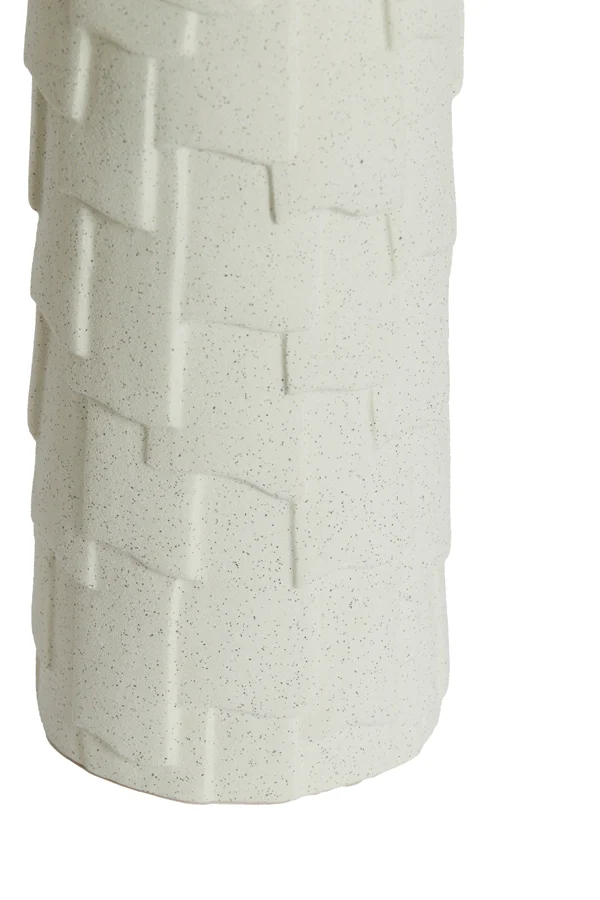Vase deco 14x34,5 cm LEIMA ceramics matt cream
