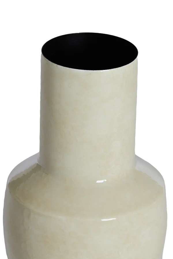 Vase deco 14x30 cm SENUMA shiny cream
