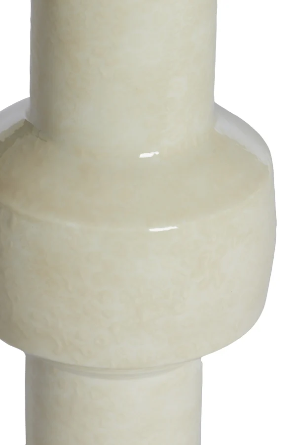 Vase deco 14x30 cm SENUMA shiny cream