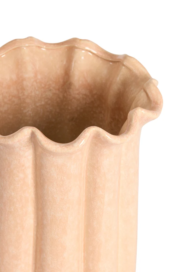 Vase deco 16x23 cm SEDONI ceramics light pink