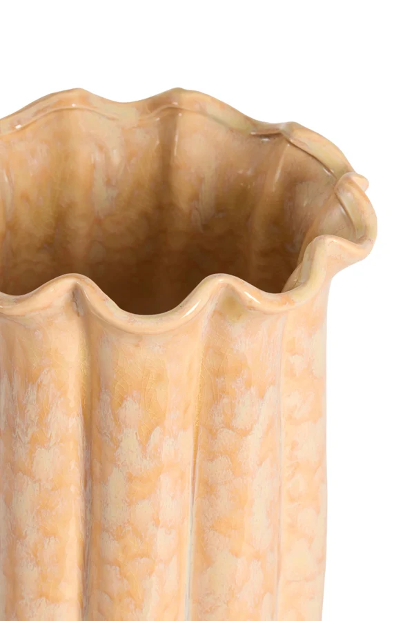 Vase deco 16x23 cm SEDONI ceramics light peach