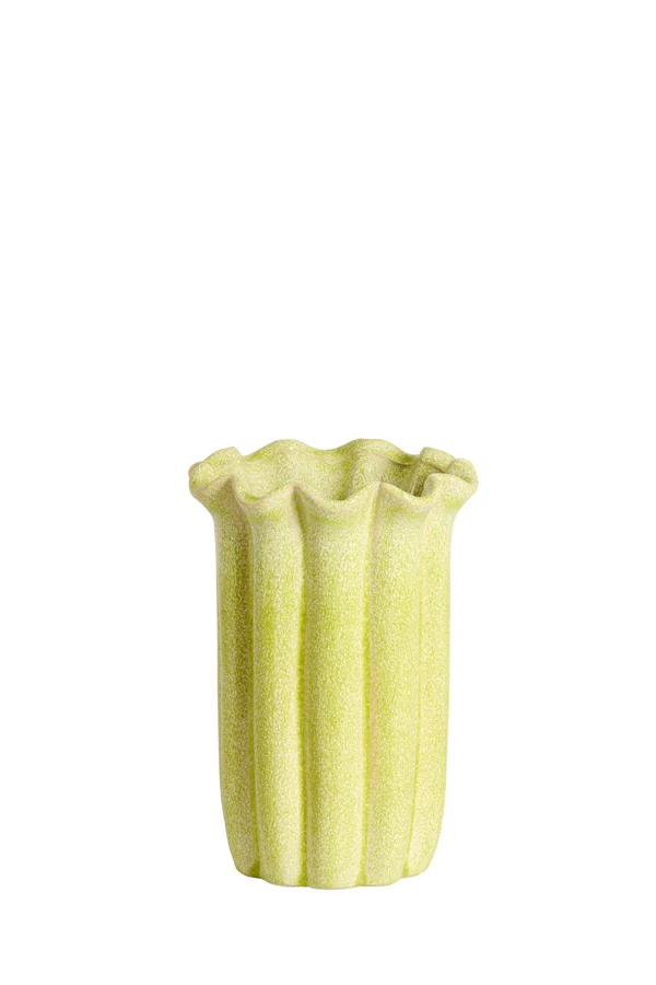 Vase deco 16x23 cm SEDONI ceramics light green