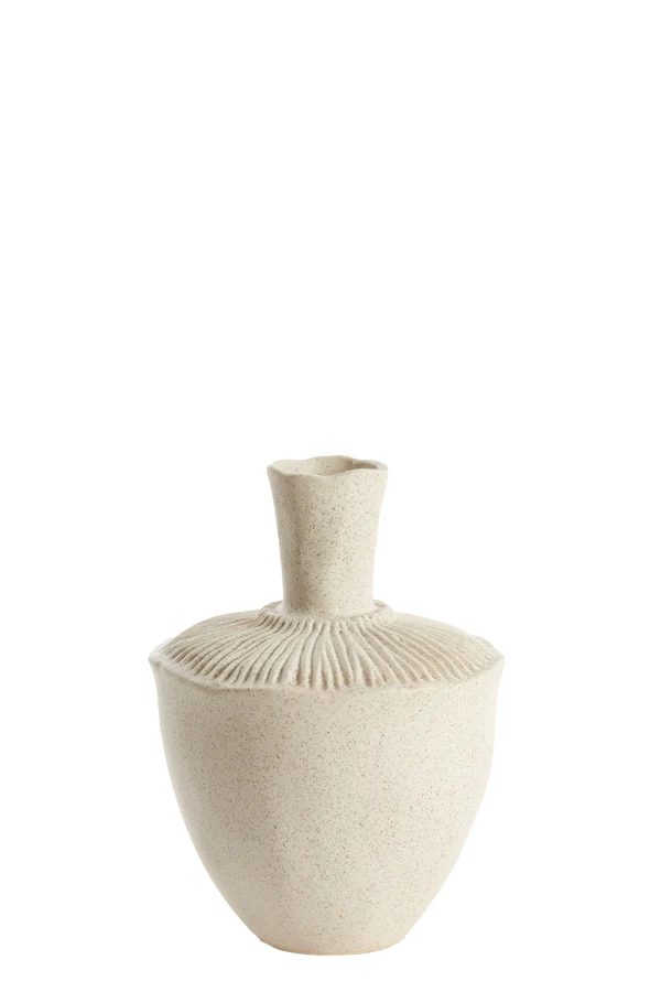 Vase deco 16x22 cm NEIRA ceramics cream