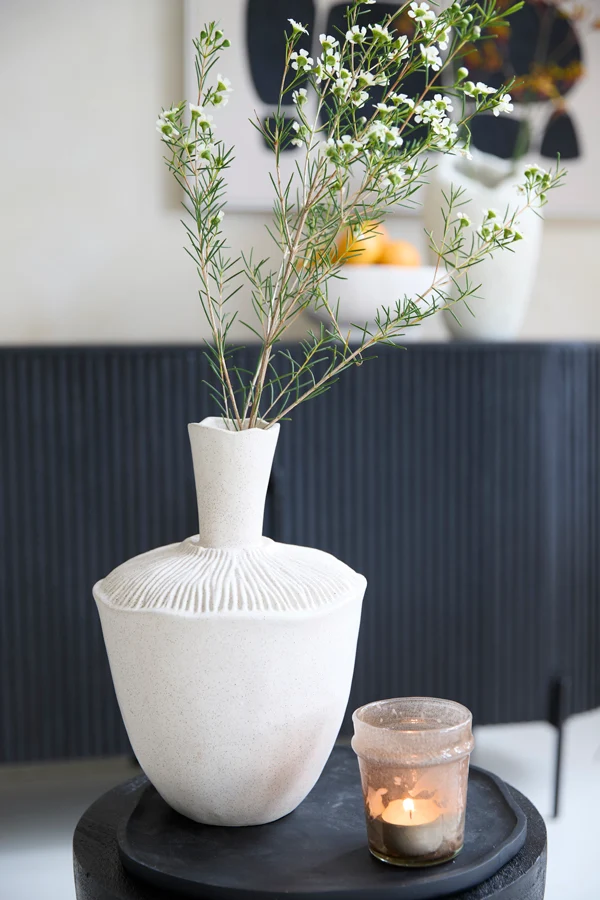 Vase deco 16x22 cm NEIRA ceramics cream
