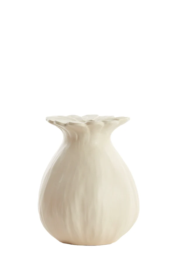 Vase deco 16x19 cm REWA ceramics cream