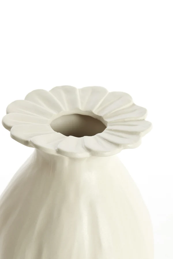 Vase deco 16x19 cm REWA ceramics cream