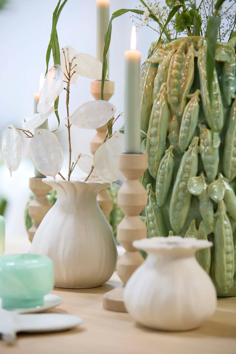 Vase deco 16x19 cm REWA ceramics cream