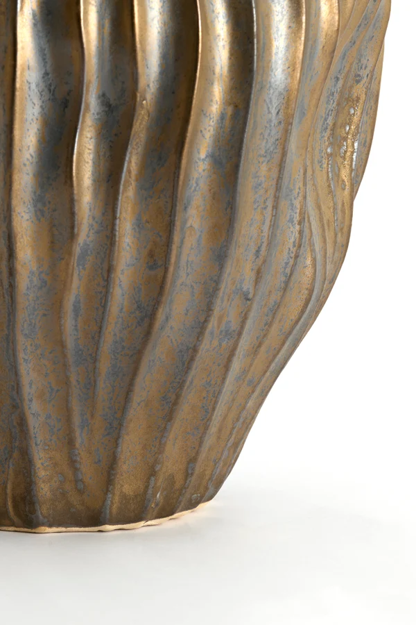 Vase deco 22x25 cm VECHHIA ceramics antique bronze