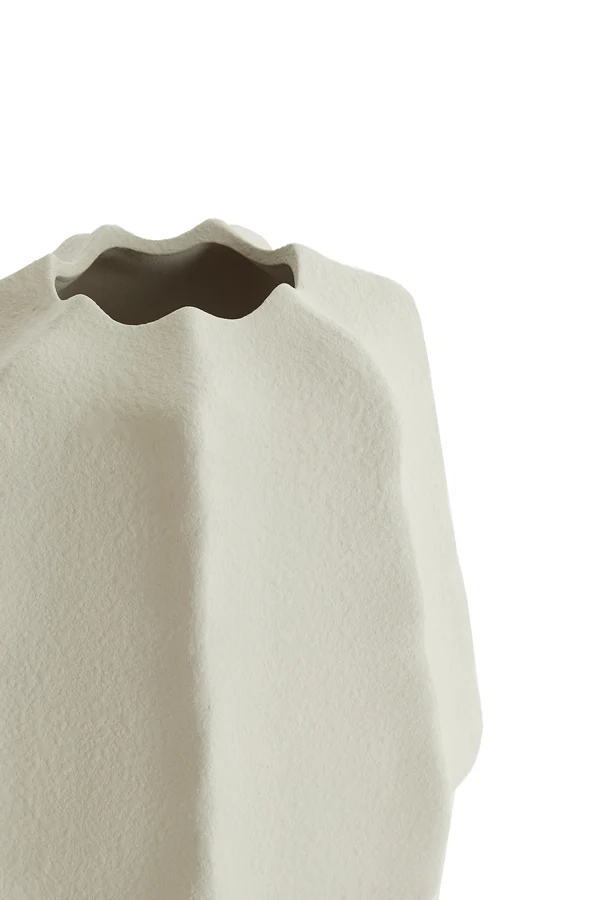 Vase deco 22x25,5 cm ARIEIRO ceramics cream