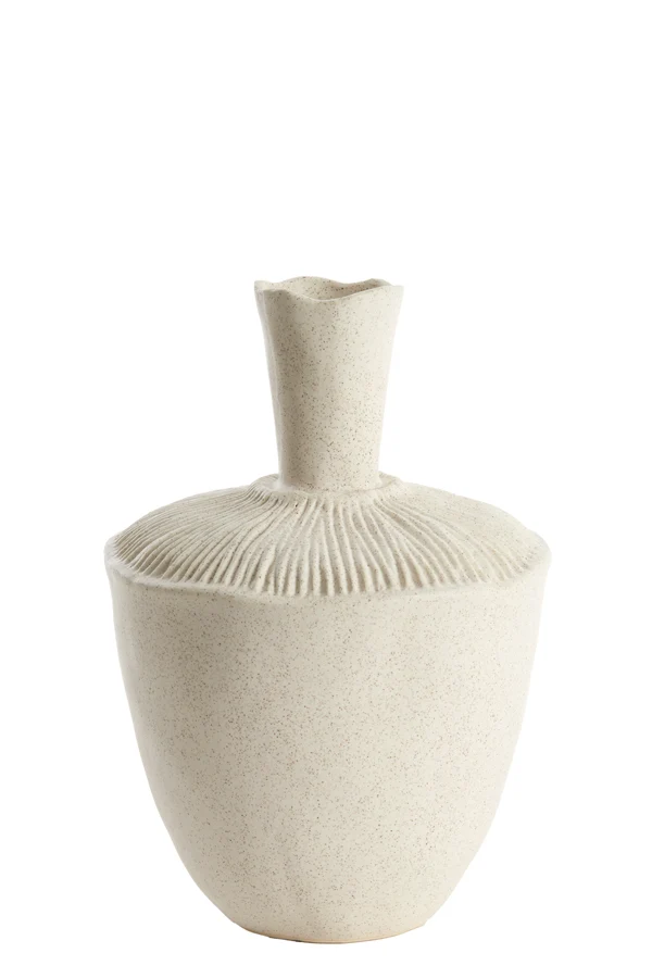 Vase deco 20x29 cm NEIRA ceramics cream