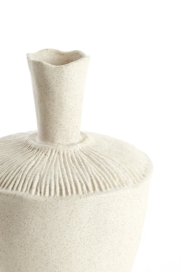 Vase deco 20x29 cm NEIRA ceramics cream