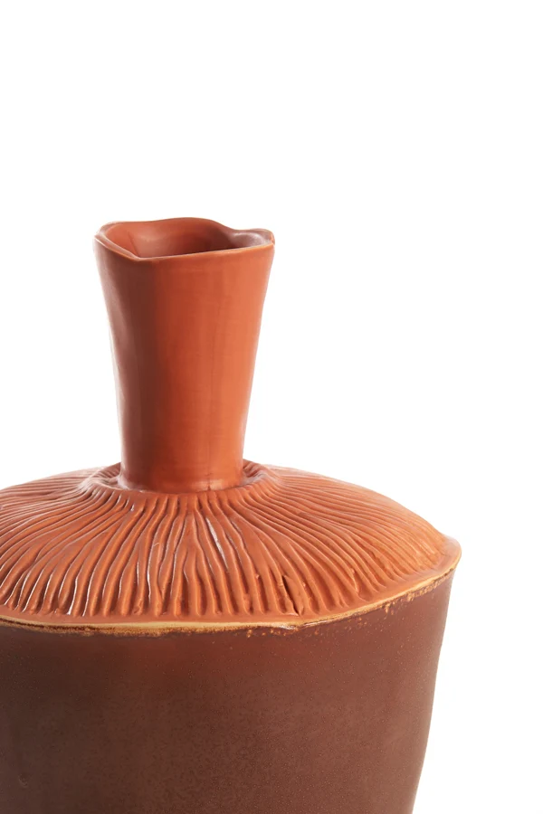 Vase deco 20x29 cm NEIRA ceramics brown-orange