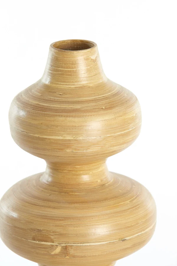 Vase deco 19x38 cm CAMELEA bamboo natural